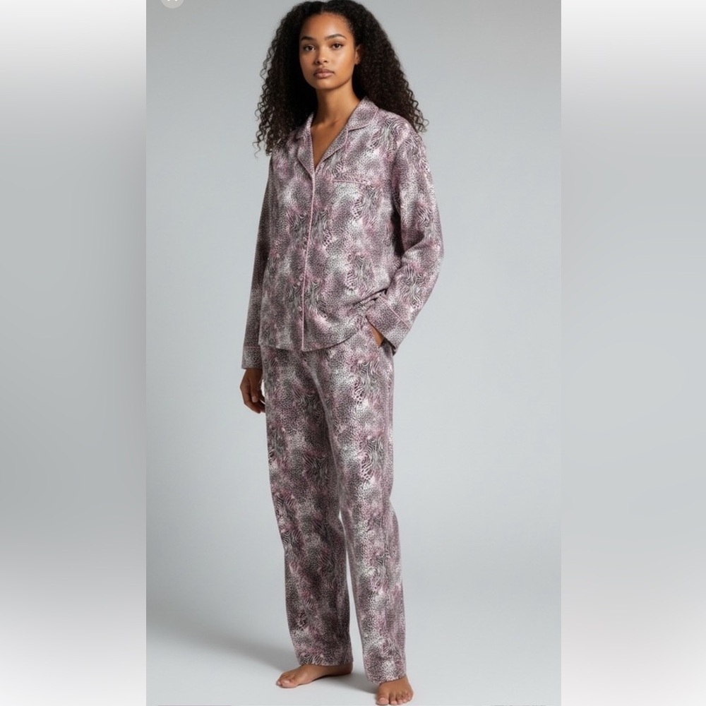 SKIMS NWT Pajama Set - Bloom Mini Animal Print - Picture 6 of 8